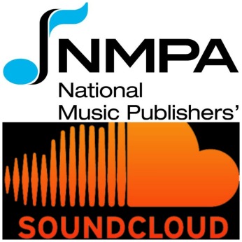 The NMPA and SoundCloud logos